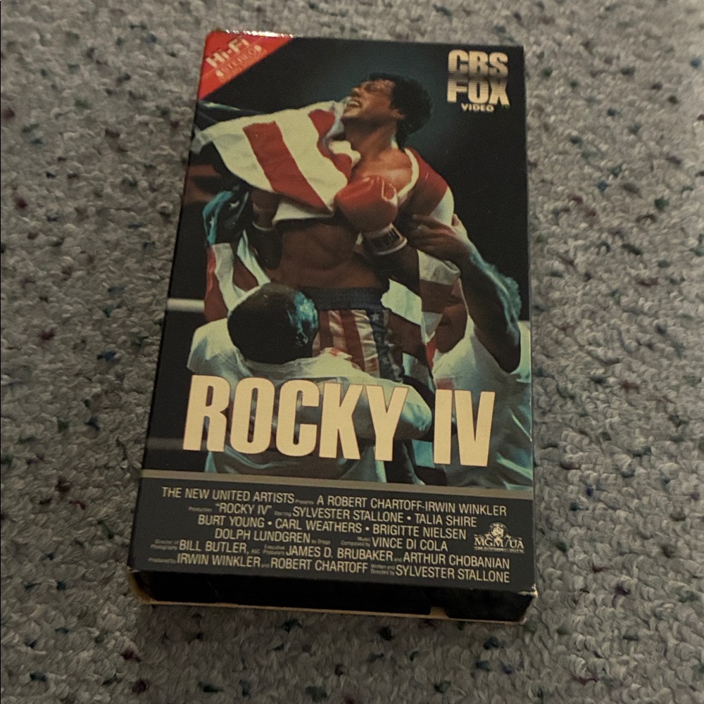 Rocky IV VHS Tape